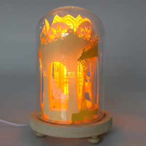 光影聖誕鹿王小夜燈