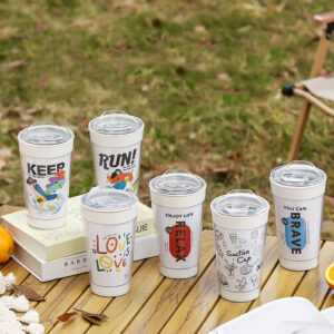 可拆雙層咖啡不倒杯