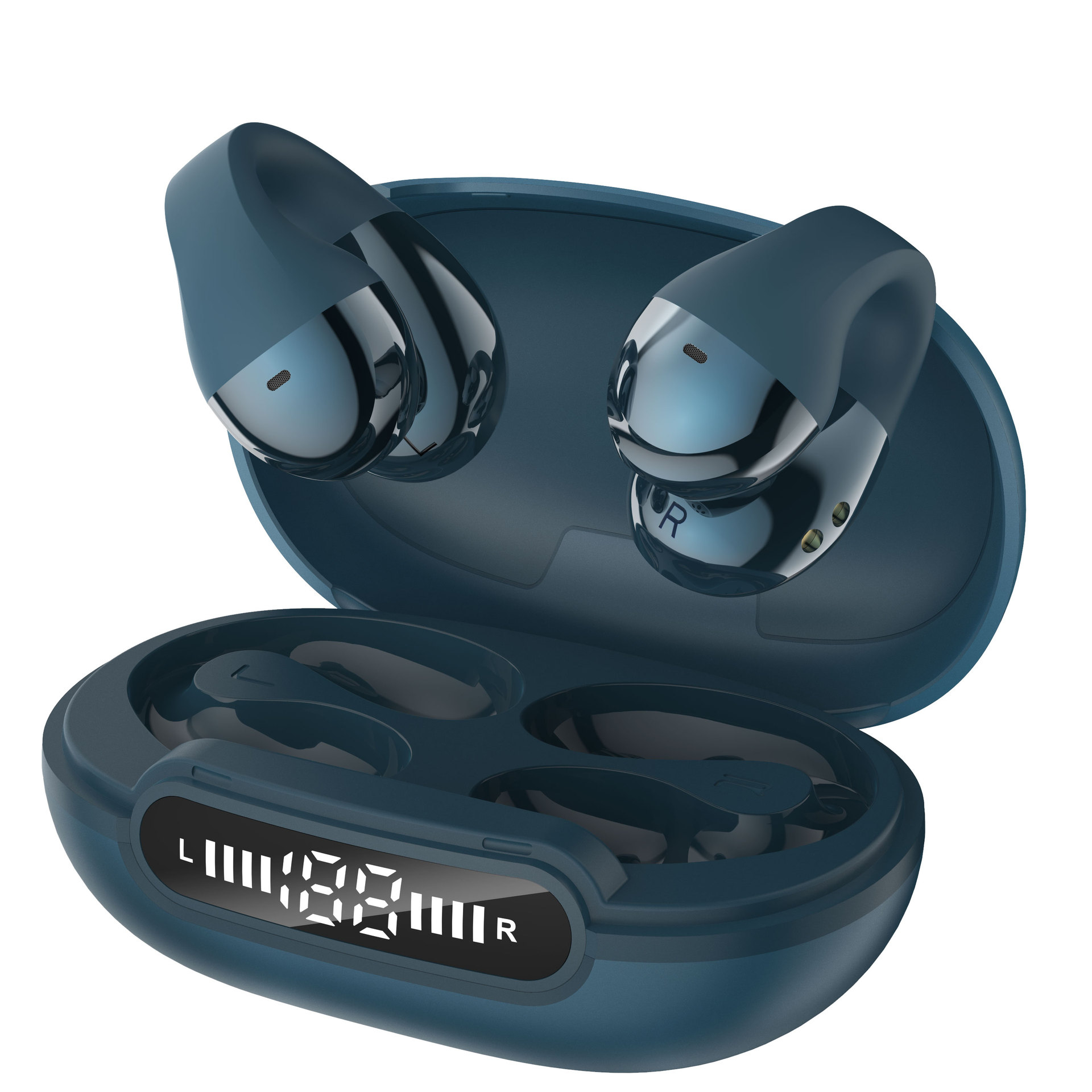 無線藍牙耳夾式耳機 - 背包客製館 佩戴舒適: 不入耳,長時間佩戴無負擔。 通透安全: 可隨時聽見環境音,增加安全性。 時尚美觀: 設計多樣,可搭配不同風格。 操作便捷: 藍牙連接,一鍵配對,方便使用。 客製 - 背包客製館 無線藍牙耳夾式耳機