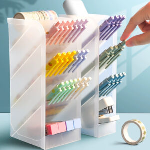 實用多功能斜插式筆筒收納盒